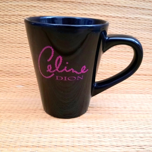 Celine Dion Souvenir Black Mug, Pink Letters - Picture 5 of 9